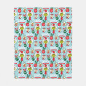 Der Knackpunkt | Happy Wholidays Pattern Fleecedecke (Vorderseite)