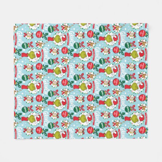 Der Knackpunkt | Happy Wholidays Pattern Fleecedecke (Vorderseite (Horizontal))