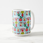 Der Knackpunkt | Happy Wholidays Pattern Kaffeetasse (VorderseiteRechts)