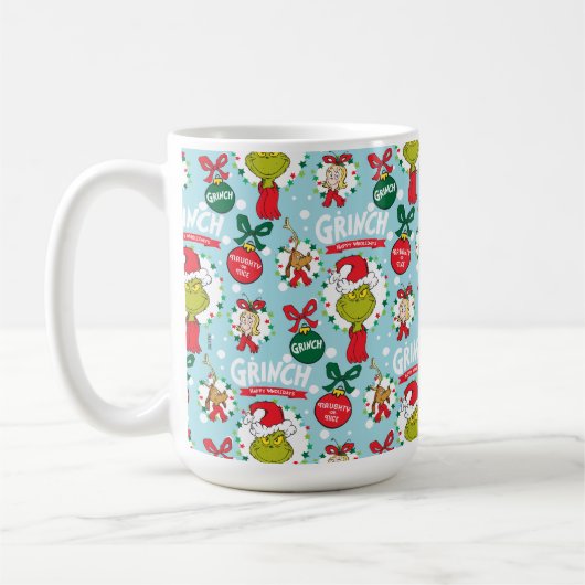 Der Knackpunkt | Happy Wholidays Pattern Kaffeetasse (Links)