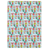 Der Knackpunkt | Happy Wholidays Pattern Klemmbrett (Rückseite)