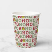 Der Knackpunkt | Ho Ho Ho Muster Pappbecher (Rückseite)