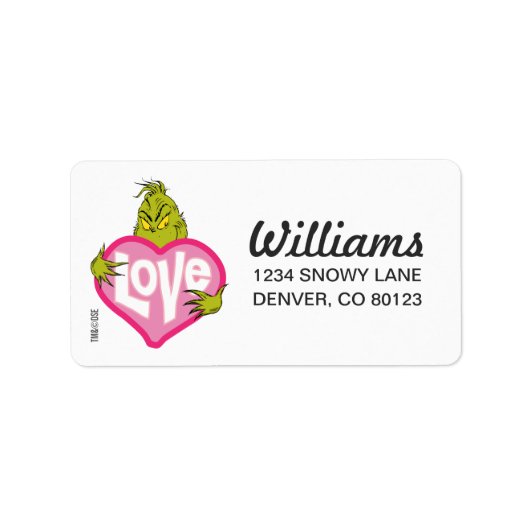 Der Knackpunkt | Liebe Rosa Herz Adressaufkleber (Vorne)