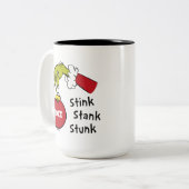 Der Knackpunkt | Stink Stank Stunk Zweifarbige Tasse (Vorderseite Links)