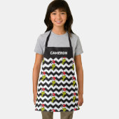 Der Knackpunkt | Zickzack Schwarz-Weiß-Urlaubsmust Schürze (Insitu)