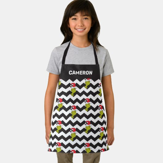 Der Knackpunkt | Zickzack Schwarz-Weiß-Urlaubsmust Schürze (Insitu)