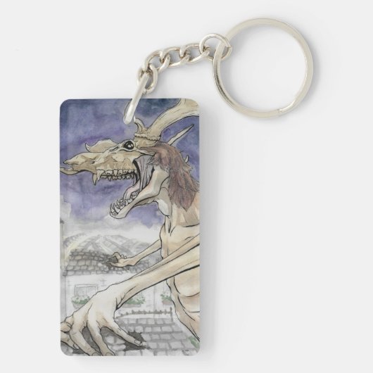 Der Knochen Wendigo Schlüsselanhänger (Rückseite)