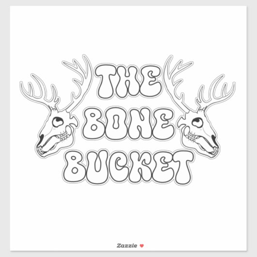 Der Knochenstapel Aufkleber (Blatt)