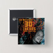 "Der" Knopf für Tims 30. Überraschungs-Party Button (Vorne & Hinten)