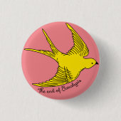 Der Knopf Gelber Gürtel der Lähmung Button (Vorderseite)