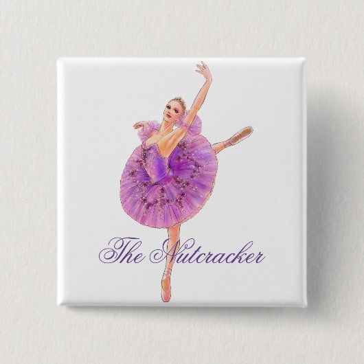 Der Knopf "Nutcracker Sugar Plum Fairy" Button (Vorderseite)