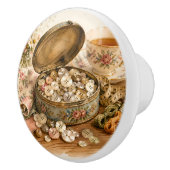Der Knopfdosen-Button Keramikknauf (Rechts)