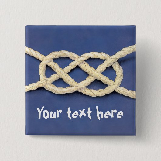 Der Knoten der Matrosen - Kreuzknoten Button (Vorderseite)