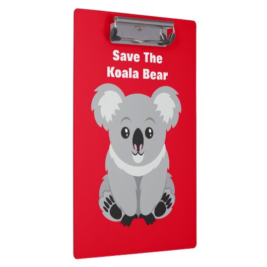Der Koala-Bär gerettet Klemmbrett (Rechts)