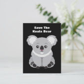 Der Koala-Bär gerettet Postkarte (Stehend Vorderseite)
