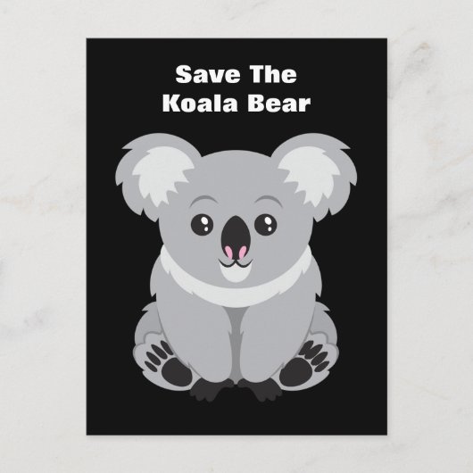 Der Koala-Bär gerettet Postkarte (Vorderseite)