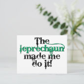 Der Kobold hat mich dazu gebracht, es zu tun (bc) Postkarte (Stehend Vorderseite)