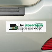 Der Kobold ließ mich es tun Autoaufkleber (Hut) (Auf Auto)