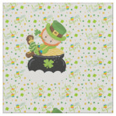 Der Kobold St.-Paddys Stoff (Nahaufnahme)