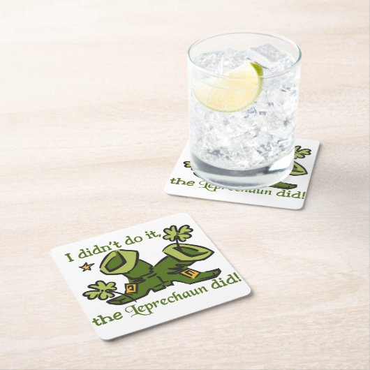 Der Kobold tat Rechteckiger Pappuntersetzer (Vor Ort)