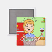 Der Koch Magnet (Vorderseite/Rückseite)