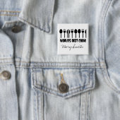 Der Koch-Name-Schwarzes der Welt bestes Button (Beispiel)