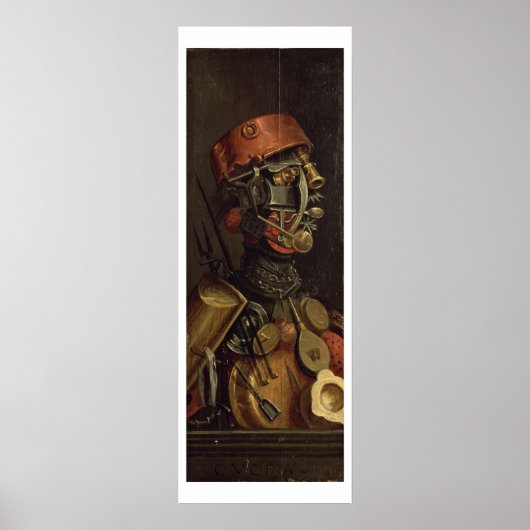Der Koch (Öl auf Tafel) Poster (Vorne)