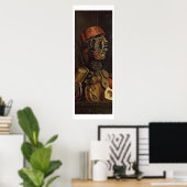 Der Koch (Öl auf Tafel) Poster (Heimbüro)