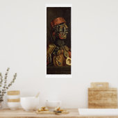 Der Koch (Öl auf Tafel) Poster (Küche)