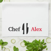 Der Koch Personalisiert Küchentücher (Gefaltet)