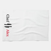 Der Koch Personalisiert Küchentücher (Horizontal)