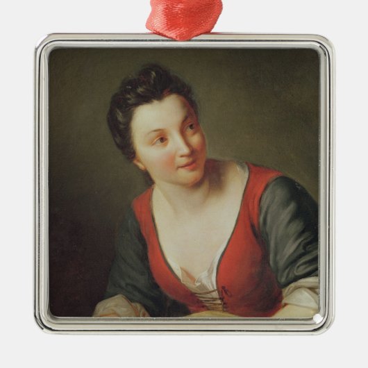 Der Koch Silbernes Ornament (Vorne)