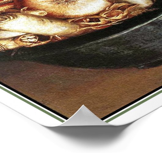 Der Koch von Giuseppe Arcimboldo Poster (Ecke)