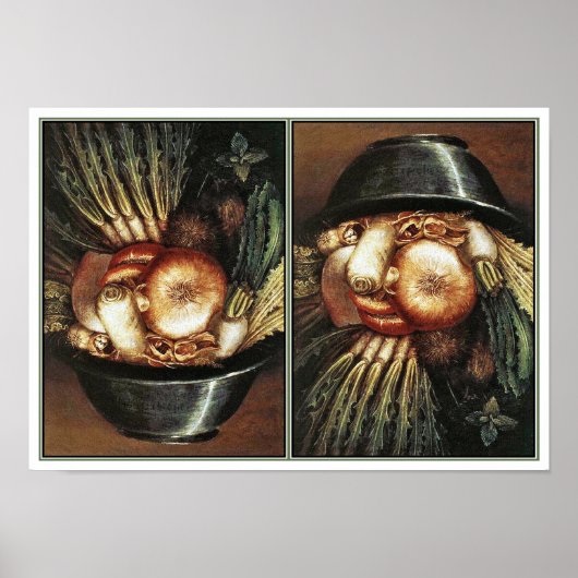 Der Koch von Giuseppe Arcimboldo Poster (Vorne)
