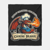 Der Kochdrache Fleecedecke (Vorderseite)
