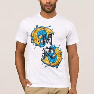 Der Koi der Männer Tranquility-T-Shirt T-Shirt