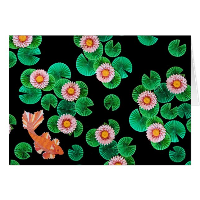Der Koi-Papierteich (Vorderseite (Horizontal))