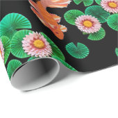 Der Koi-Papierteich Geschenkpapier (Rolleneckpunkt)