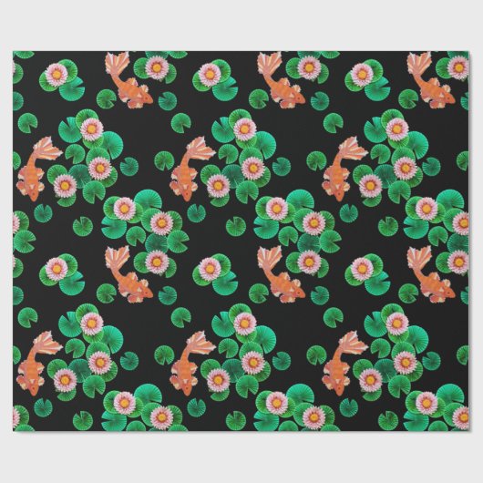 Der Koi-Papierteich Geschenkpapier (Flach)