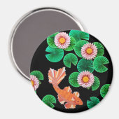 Der Koi-Papierteich Magnet (Vorderseite/Rückseite)