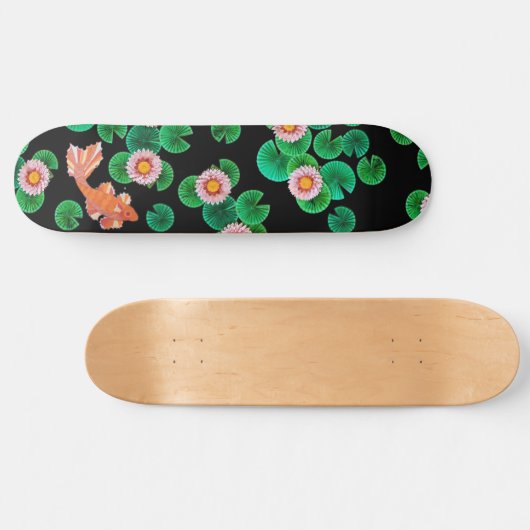 Der Koi-Papierteich Skateboard (Horizontal)