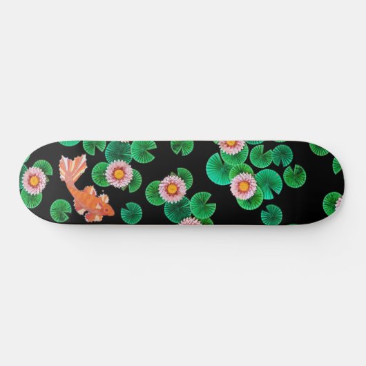 Der Koi-Papierteich Skateboard (Horizontal)
