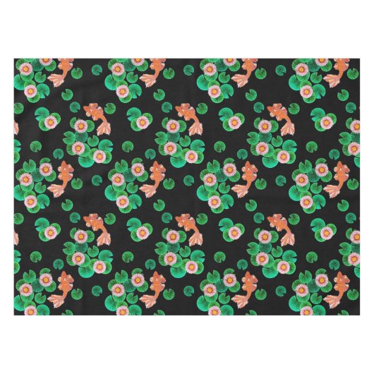 Der Koi-Papierteich Tischdecke (Vorderseite (Horizontal))