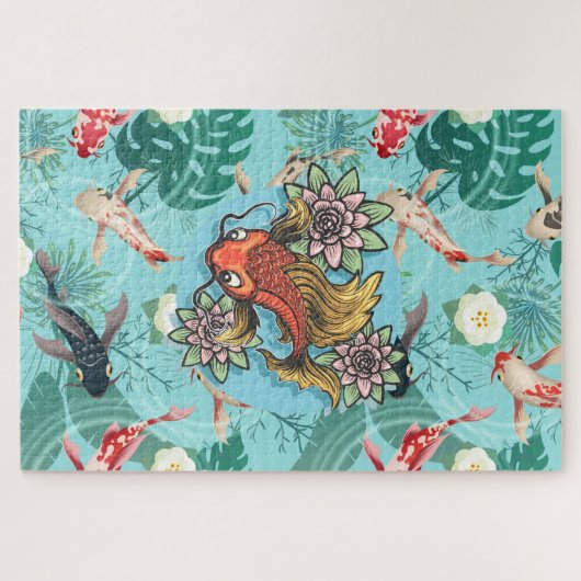 Der Koi-Teich Puzzle (Horizontal)