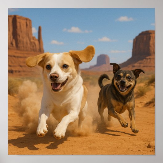 "Der Kojote ist hinter dir her!" Poster (Vorne)