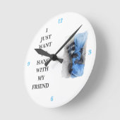 Der Kokon Runde Wanduhr (Winkel)