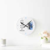 Der Kokon Runde Wanduhr (Zuhause)