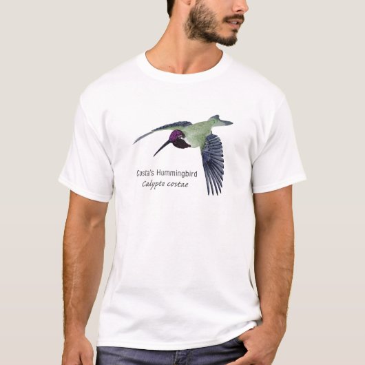 Der Kolibri der Costa mit Namen T-Shirt (Vorderseite)