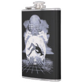 Der Kollaps - Techno-Dystopian Streetwear Design Flachmann (Links)