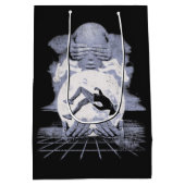 Der Kollaps - Techno-Dystopian Streetwear Design Mittlere Geschenktüte (Rückseite)